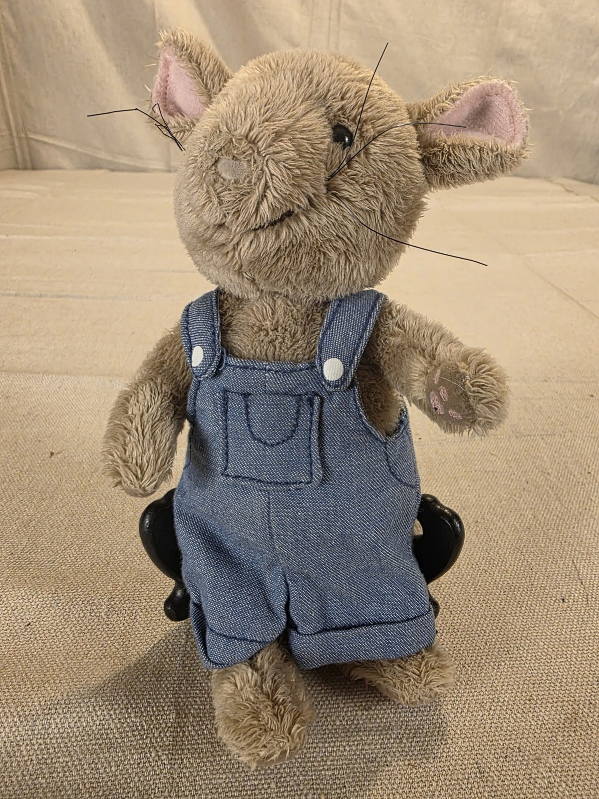 Douglas If You Give a Mouse a Cookie Plush Toy with Denim Overalls
