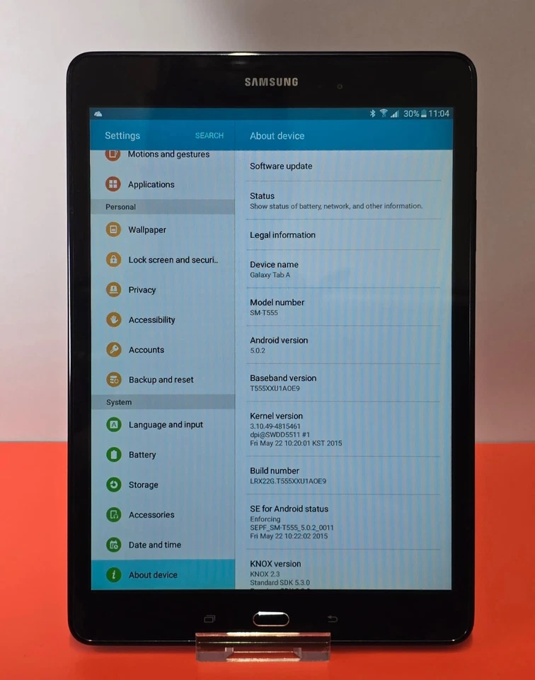 Samsung Galaxy Tab A SM-T555 16GB WiFi & Cellular Tablet Black 2016 -GRADE C, photo 4 of 5
