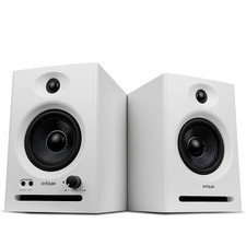 Monitores De Estudio Par Blancos Con Bluetooth Equipo Audio Musica Para Casa PC