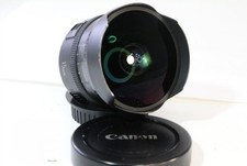Canon EF 15mm F2.8 Fisheye Lens w/ Front Rear Caps Tested Working Japan