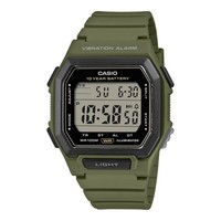 Herrenuhr Casio W-738H-3AVEF Silikon Grun Digital Chrono Timer Alarm