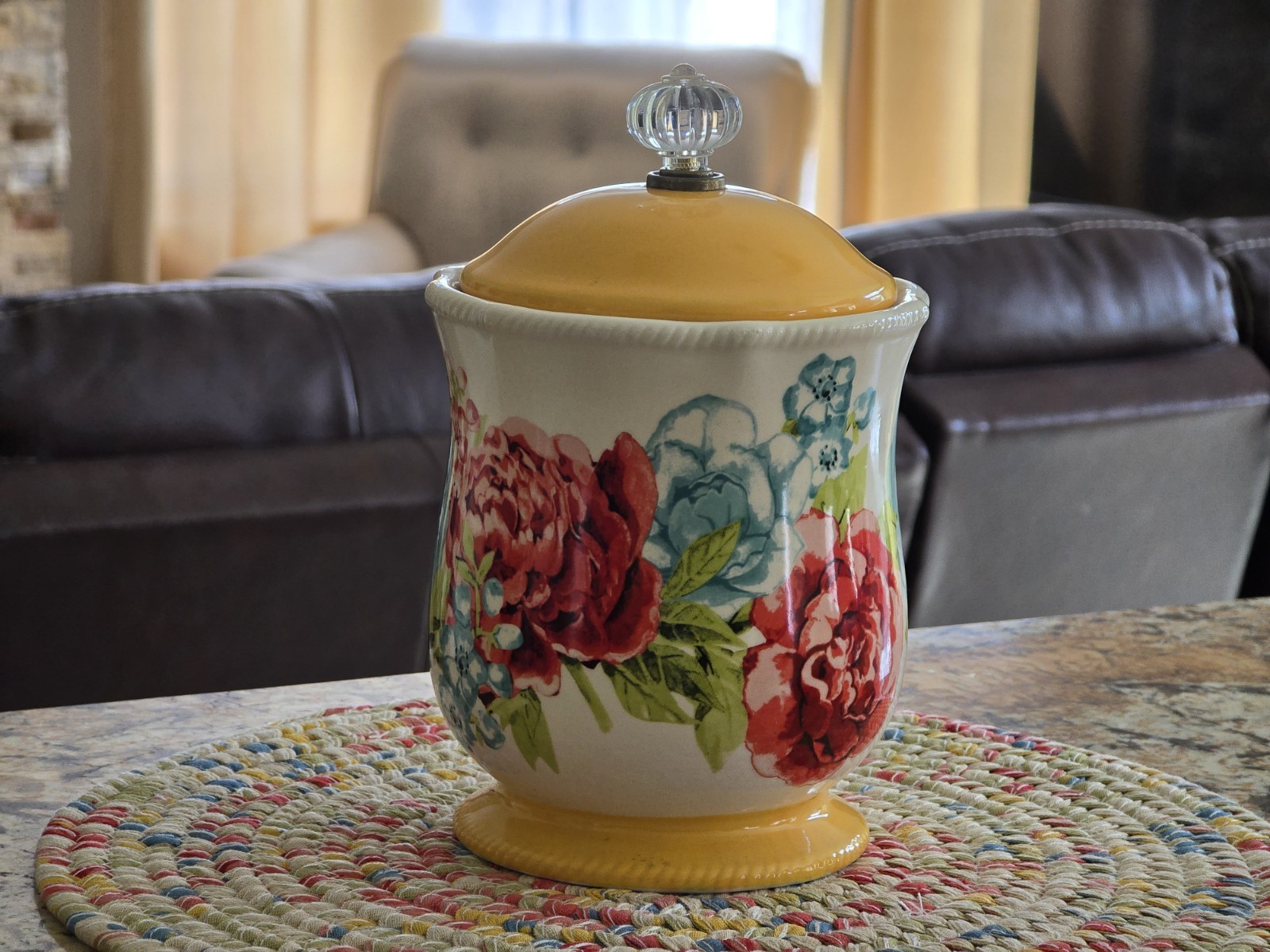 The Pioneer Woman Blossom Jubilee Stoneware Cookie Jar Floral 