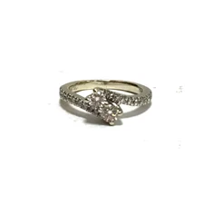 (MA3) Kay Jewelers Ever Us 14k White Gold 3.2g Diamond Ring - Size 4.75