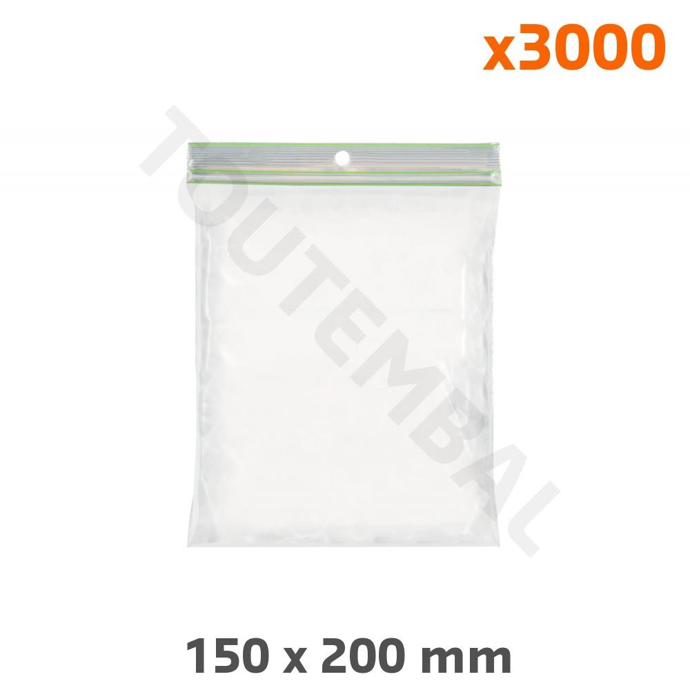 Sachet zip bio-sourcé 150x200 mm emballage anti-poussière pour expédition e-commerce