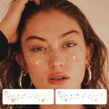 Temporary Face Stickers Realistic Makeup Stickers Glitter Stickers Kit trusted