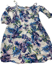 F&F women's dress casual collection UK size 6 blue and white summer