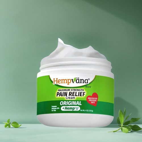 Hempvana Original Relief Cream Hem^p Seed Max Strength High BloodPressure Safe - Picture 9 of 12
