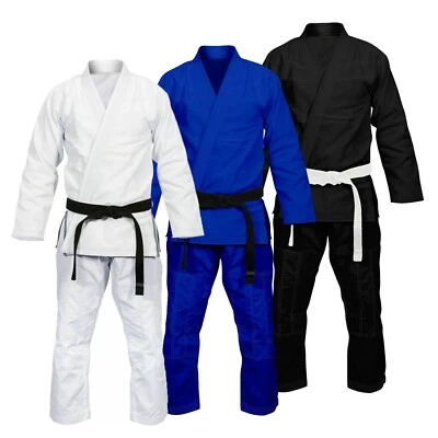 SHOYOROLL Jiu Jitsu Gi Uniform MMA Grappling Full Blank Kimono BJJ Gi Suit