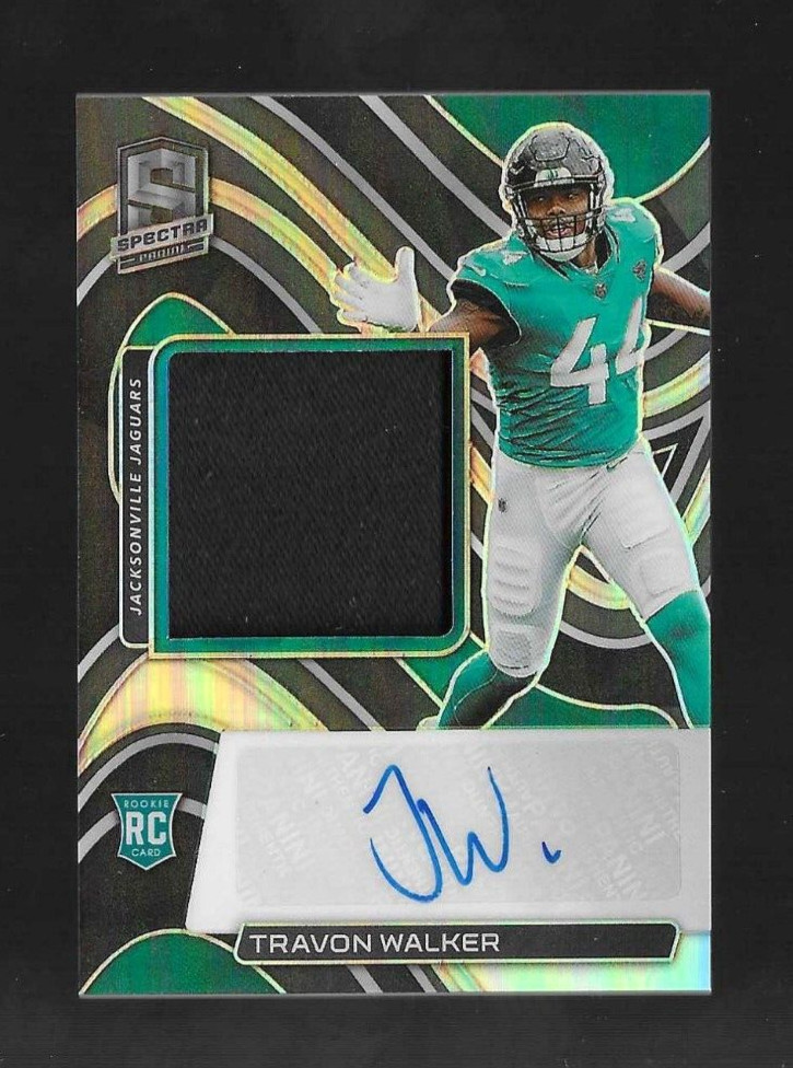 Travon Walker 2022 Panini Spectra Jersey # Patch RPA 44/125 Jaguars auto 201