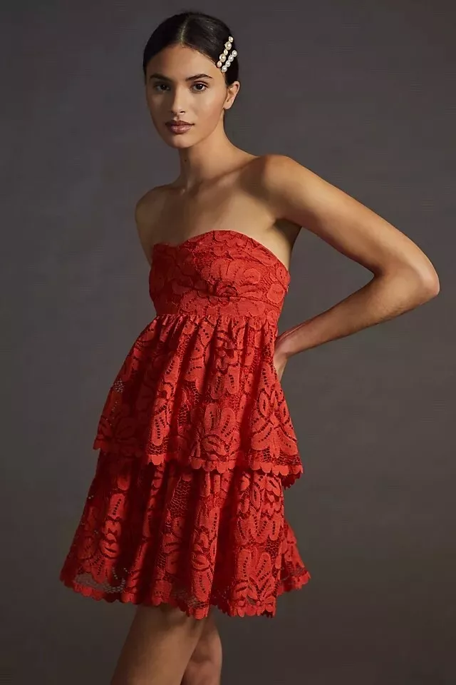 Anthropologie maeve store red dress