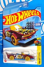 Hot Wheels 2023 Factory Set HW Art Cars #15 Track Manga Dark Red w/ MC5s