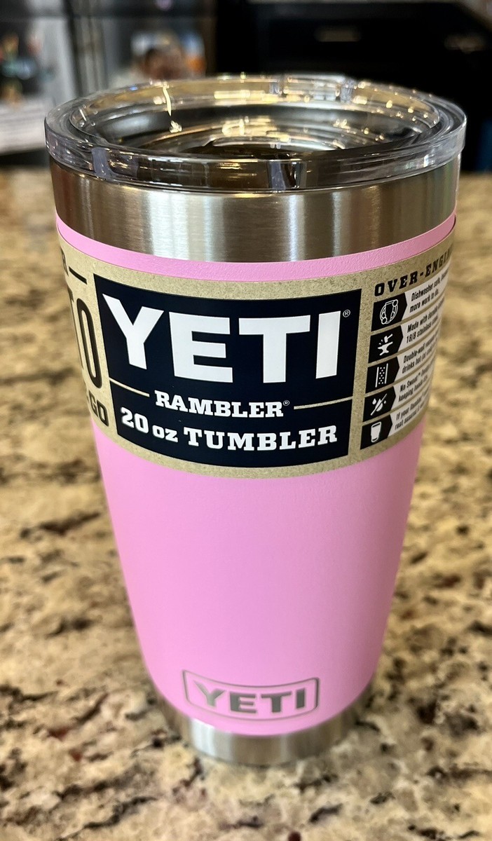 NEW YETI **POWER PINK** 20oz Tumbler Rambler Magslider Lid | eBay