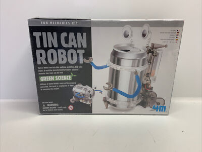 4M Blech Getränkedose Roboter Bauen Sie Ihr eigenes Wissenschaft Spielzeug Kit, neu und versiegelt