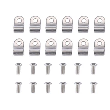 24Pc 3/16" Stainless Steel Brake Line Clamp & Screw Street Rod Custom Dune Buggy