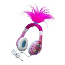 Trolls World Tour Glow In The Dark Wired Headphones Kids Adjustable Headband New