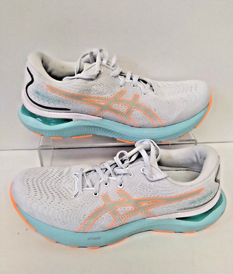 Asics Gel-Cumulus 24 Women's Running Shoes White Orange Pop 1012B206 US 9.5