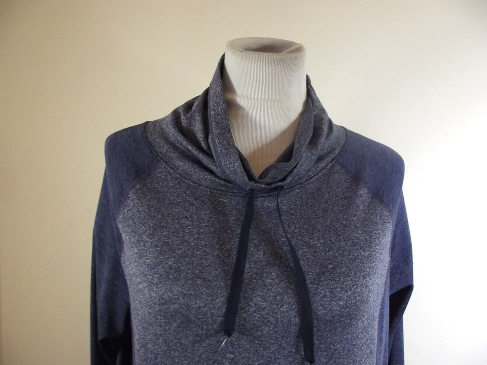 Top Avia para mujer ropa deportiva activa - grande - agujeros para pulgar azul jaspeado Foto 2 de 4