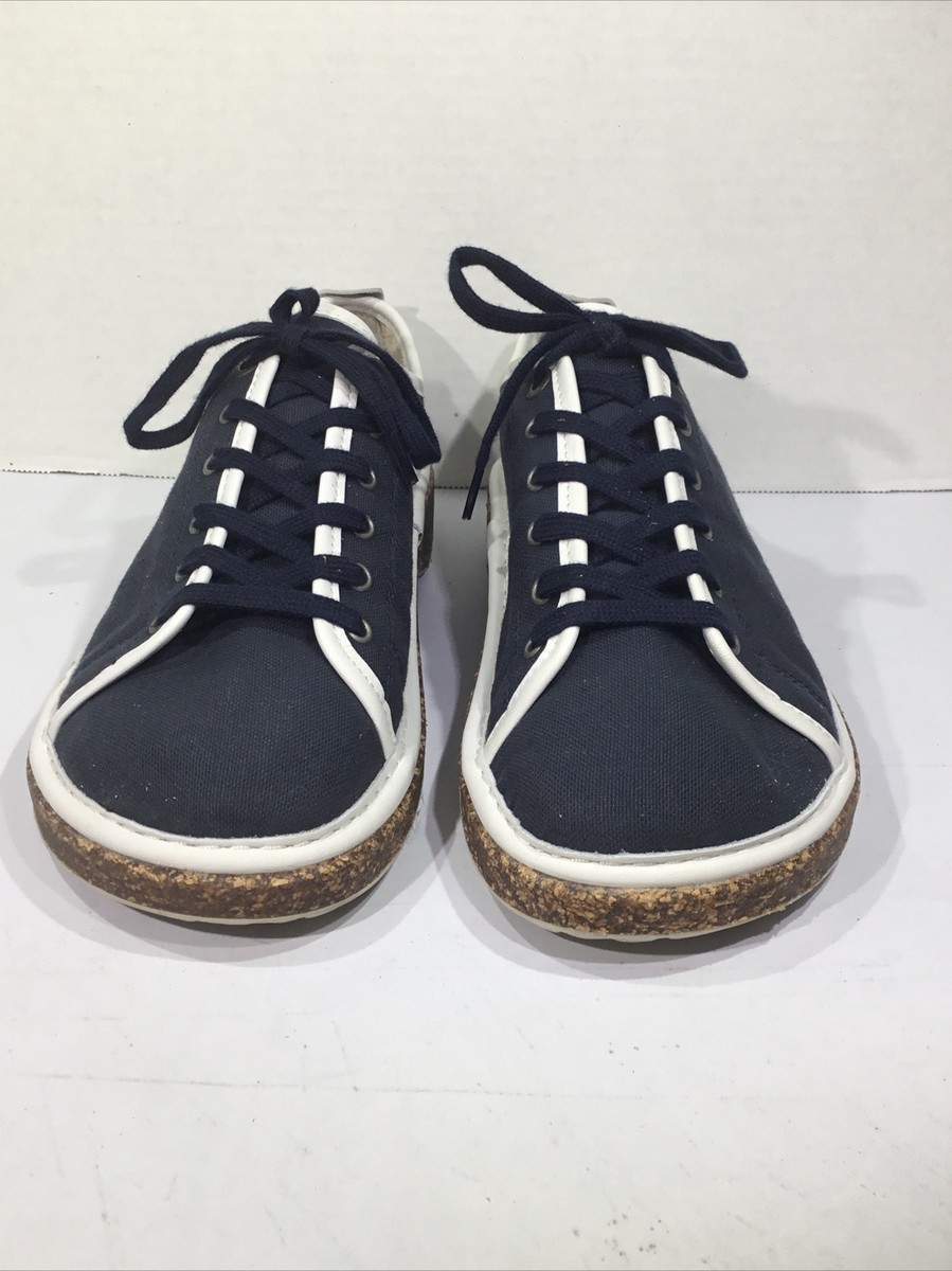 ☻ EU36/23cm Birkenstock Womens Size 7 EU 38 Narrow Santa Cruz Navy
