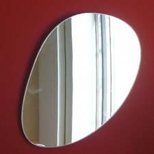 Long Pebble Shaped Mirrors, Shatterproof Safety Acrylic mirrors, Several Sizes 