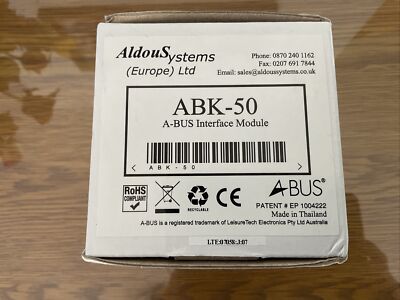 ALDOUS SYSTEMS FORTE A-BUS ABK-50 SCHNITTSTELLENMODUL EINGANGSGERÄT
