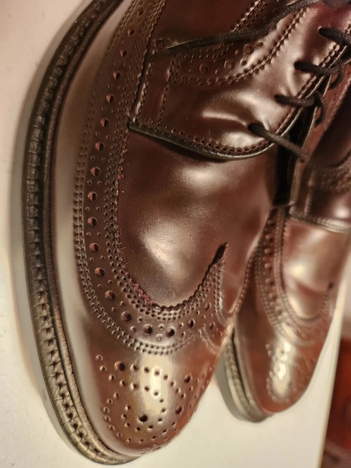 ALLEN EDMONDS SHELL CORDOVAN MacNeil Burgundy Blu… - image 4