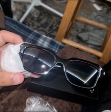 Prada PR17WS 1AB5S049 Women's Sunglasses 49 mm Black / Dark Grey Lens