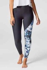 Daub Abyss Signature Leggings Size Small Black Blue Tie Dye High Rise