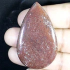 100% Natural Dinosaur Bone Pear Cabochon Loose Gemstone 75.80 Ct 37X60X3mm BC-55