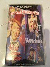 The Amazing World Of Roald Dahl - Willy Wonka  / The Witches- PAL VHS Video Tape