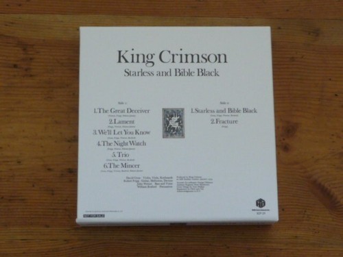 King Crimson: "Starless" 40th Anniversary Japan Mini-LP Promo Box [no cd QS - Bild 3 von 3
