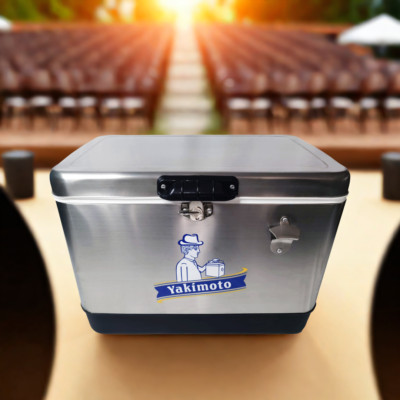 Yakimoto 54Qt Camping Cooler Box-Insulated Leakproof Large Ice Chest with Opener