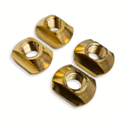 SixFeet - M8 Foil Mount Brass - Track Nut Nutenstein - Foilen **** 4er Pack ****