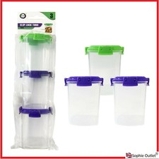 135ml Food Reusable Container Clip Lock Tubs Airtight Lid Lunch Box Storage 5254