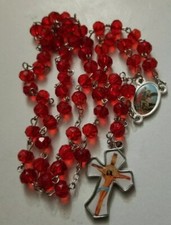 CATHOLIC ROSARY prayer beads CrucifiX IN BOX