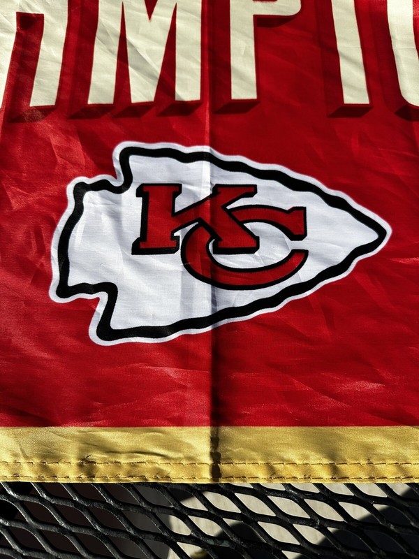 Kansas City Chiefs Super Bowl LIV 54 Champions 30x20" Red Friday Banner Flag