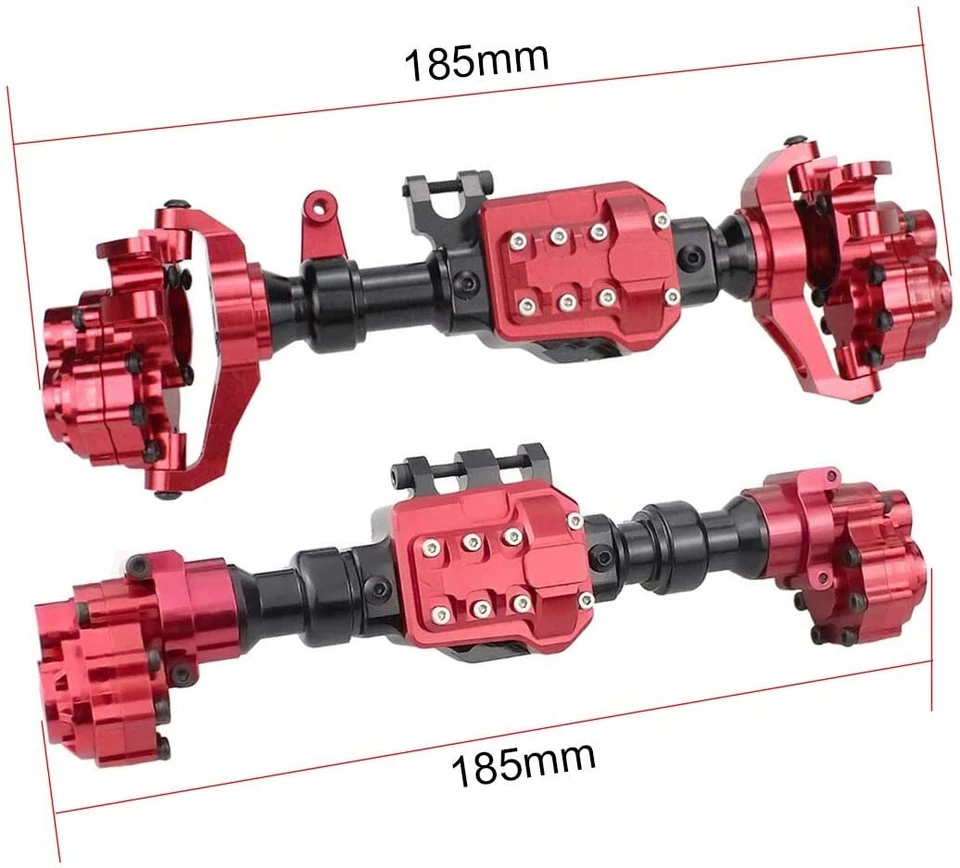 前后轴铝合金外壳套件适用于 1/10 Traxxas TRX4 遥控履带式 — 第 2/4 张图片