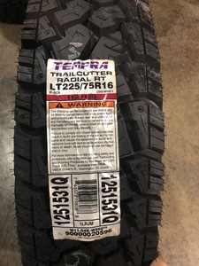 4-New-LT-225-75-16-Tempra-Trail-Cutter-R-T-10-ply-Tires