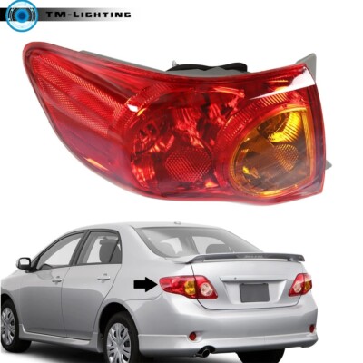 2009-2010 Toyota Corolla Left Driver Side Tail Light Brake Lamp