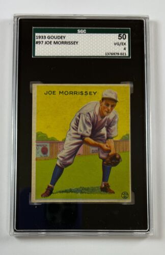 1933 Goudey #97 Joe Morrissey 40 VG-EX 4 GC28-9021