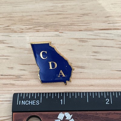Georgia State Pin Vintage CDA Georgia State Metal Lapel Pin Brooch | eBay