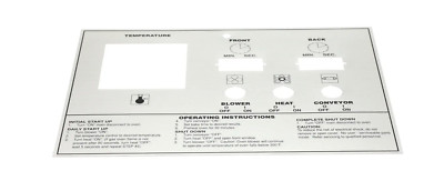 Middleby Label, Control Face PS570/555 PN: 39464