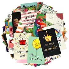 Wrapables Motivational Quote Cards, Inspirational Encouragement Affirmation Card