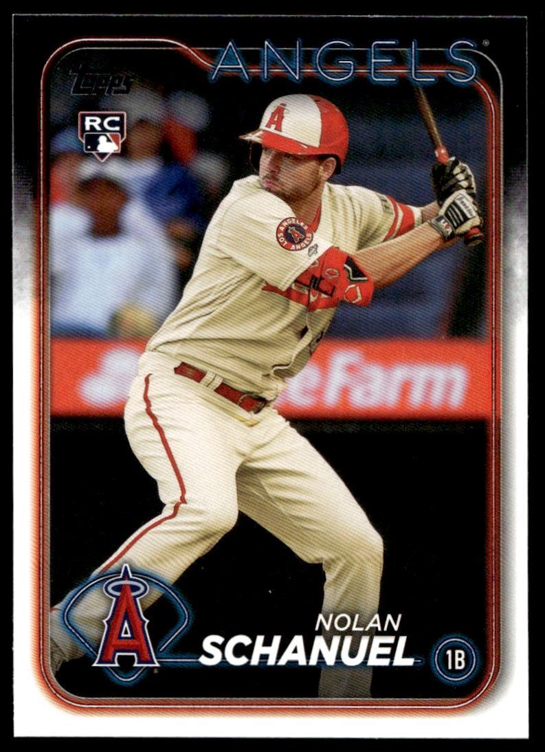 Nolan Schanuel 2024 Topps Series One  Rookie Card RC #53 Los Angeles Angels