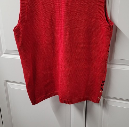 Capacity Women's Vest Size: Medium CUTE Sleeveless Hearts Button - Picture 8 of 9