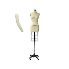Pro Half Body Female Dress Form Mannequin with Arm and Padding Kit