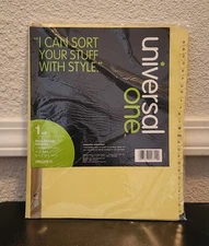 Universal One 1 Set Ring Binder Indexes UNV20812
