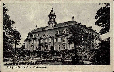 Lichtenwalde Sachsen Nachgebühr Stempel 1953 Schloss Palast Verlag Brück & Sohn - Bild 1 von 2