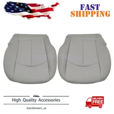 For 2003 - 2009 Mercedes Benz E350 Both Side Bottom PERFORATED Seat Cover Gray