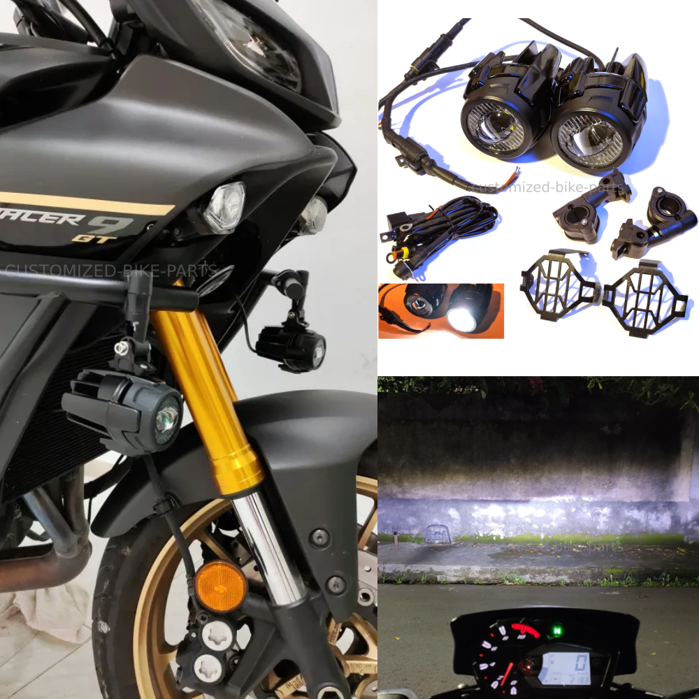 Complete LED Auxiliary Spot Fog Light Assembly Kit Yamaha