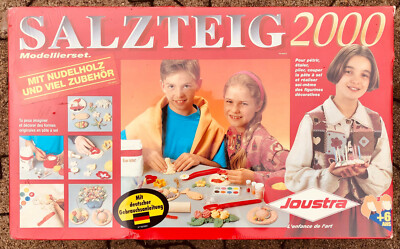 Joustra - Salzteig 2000 Modelierset - mit Nudelholz und viel Zubehör      E/4